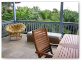 Relax outside on the upper deck