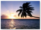 Sunset at the Hawaii Vacation Home Hale Maluhia La'a