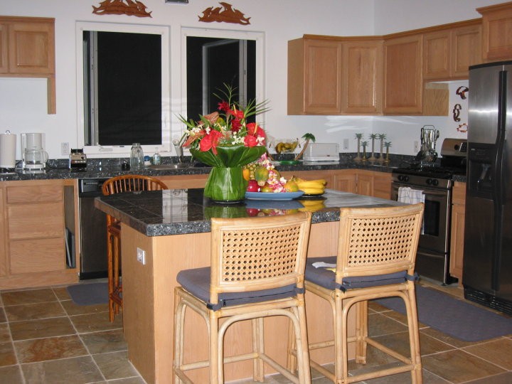 Dine in the kitchen, surrounded by beauty